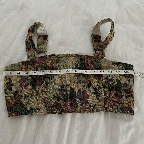 Dolls Kill Sugar Thrillz Women’s Small Two Piece Floral Crop Top and Skirt Set - Picture 3 of 10